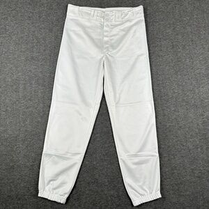 United Athletic Baseball Pants Men's L White Snap Tab Athletic Sportswear‎